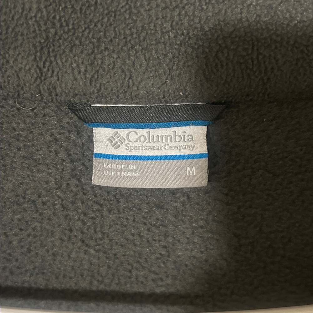 Columbia adjustable hem dark gray fleece zip up jacket size medium - Picture 6 of 6